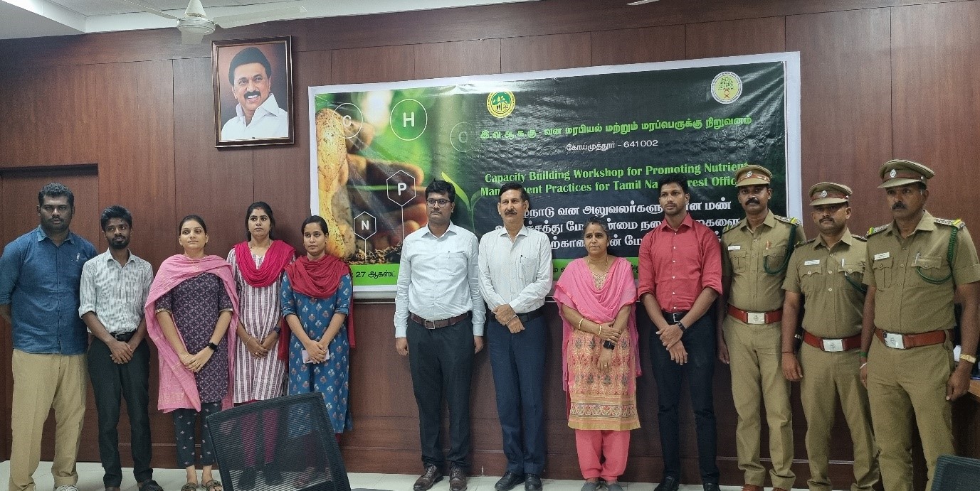 Capacity Building Workshop for promoting nutrient management practices for TN forest officers
