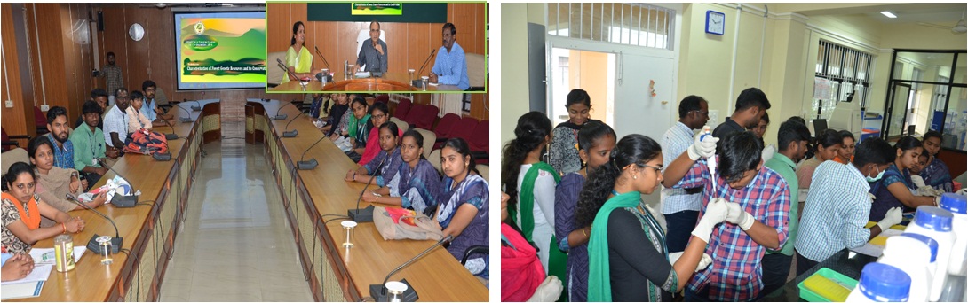Short-term training was conducted to students and forest officials